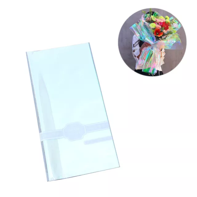 20 pz carta da imballaggio per cellophane pellicola iridescente per bouquet di fiori