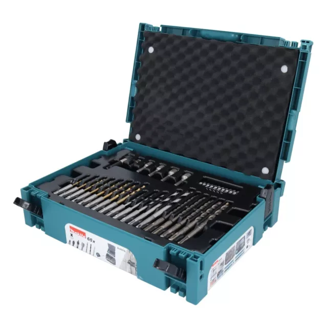 Makita B-69478 SDS-plus Bit Bohrer Set 65 tlg. + Makpac - für Holz Stein Metall 2