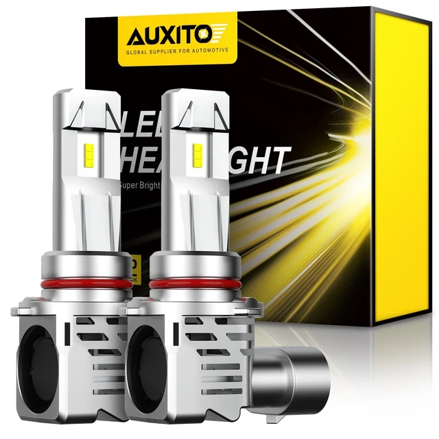 AUXITO 9005 HB3 ZES LED Headlight High Beam White 6500K 200W 24000LM Bulbs Kit B
