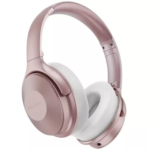 Mpow H17 Active Noise Cancelling Headphones Model BH381C Pink White New