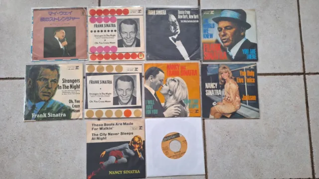 Sinatra, Frank und Nancy Single-Sammlung, 10 x 7" Singles, 1 x Pressung Japan