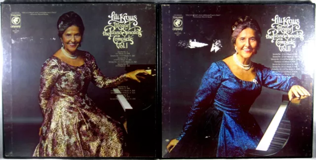 LOT of (2) 3 LP BOXED SETS 6 LPs Mozart Piano Sonatas LILI KRAUS Y3-33220/33224