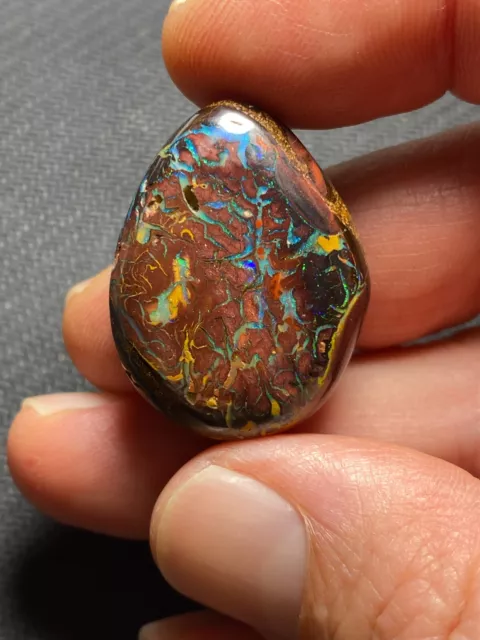 70 cts - Yowah Boulder Opal - Solid Australian Opal Polished - Video -Large gem