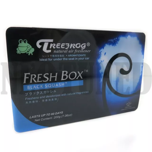 TREEFROG Tree Frog XTREME NATURAL AIR FRESHENER FRESH BOX BLACK SQUASH SCENT NEW