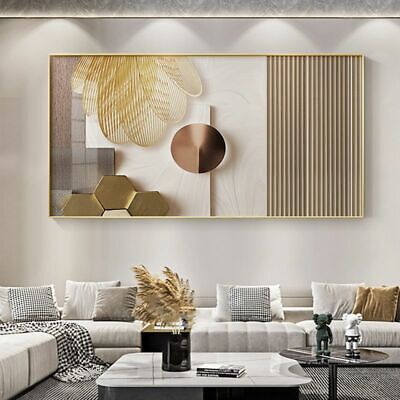 Luxury Wall Painting Nordic Oil Art Pictures Abstract Gold Poster Prints Canvas
