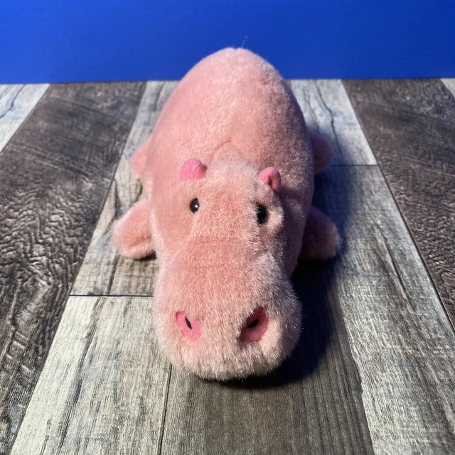 Plush Creations Pig Stuffed Animal Vintage Bean Bag Weighted Piggy Laying Lovey