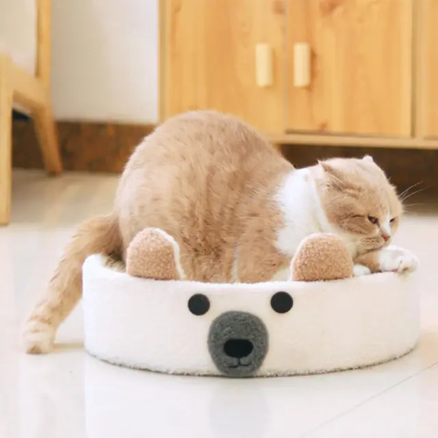 Cat Scratcher Bed Round Scratch Pad Furniture Protection Kitty Training Toy