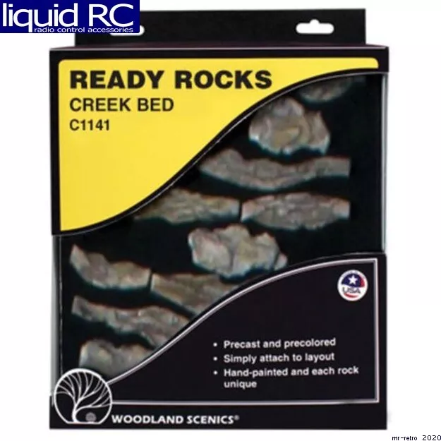 Woodland Scenics C1141 Ready Rocks Creek Bed Rocks