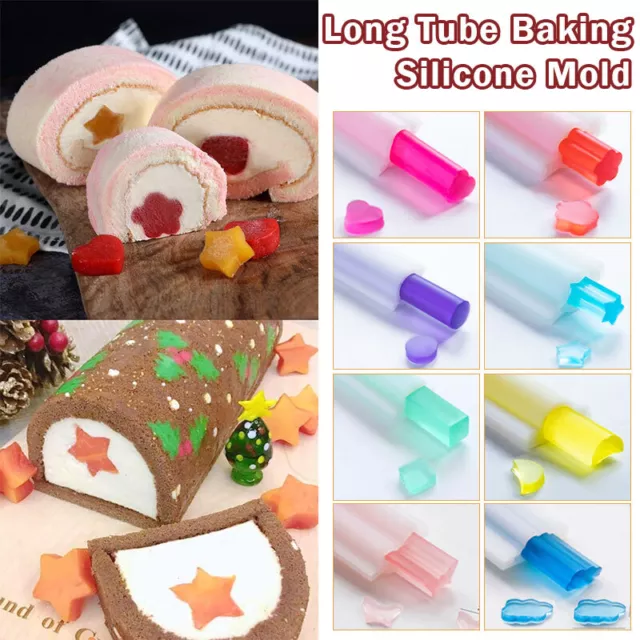 Silicone Pipe Tube Column Mold Embed Soap Making Shaped Mould Templet DIY Tools