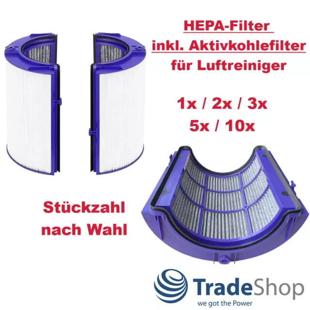 1x/2x/3x/5x/10x HEPA-Filter inkl. Aktivkohlefilter ersetzt Dyson 970341-01