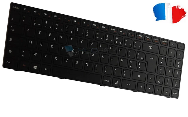 Clavier AZERTY Français Neuf Pour Lenovo IdeaPad G580 - Noir, Remplacement D'origine, Fabriqué En Chine