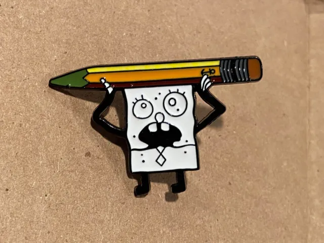 Spongebob Doodle Pin w/Rubber Backing *NEW* x1