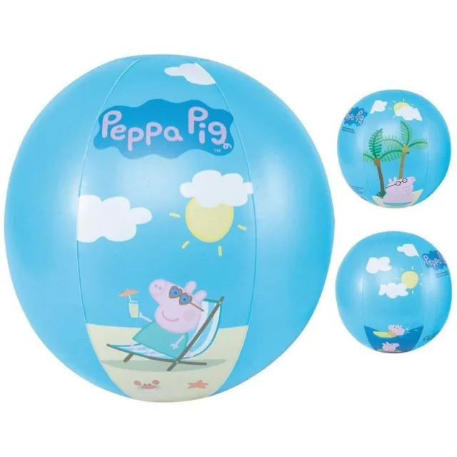Happy People Peppa Pig Wasserball Blau Aufblasbar Strandball Beachball