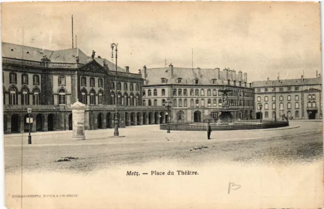 CPA AK METZ - Place du Théatre (650930)