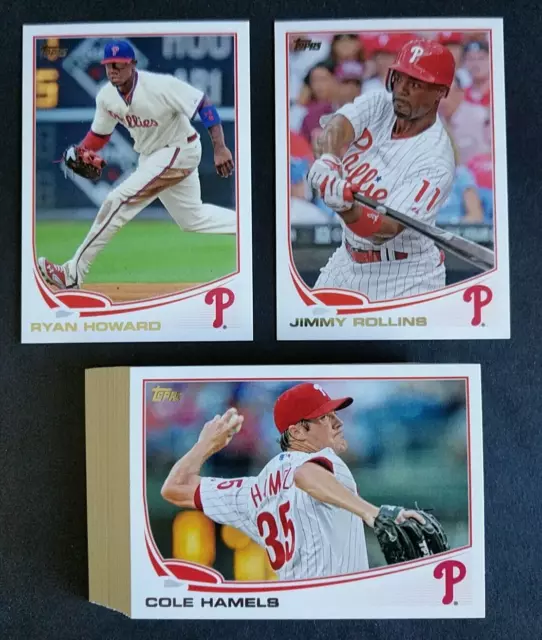 2013 Topps PHILADELPHIA PHILLIES ~ 30 Card Team Set Series 1 & 2 with Updates