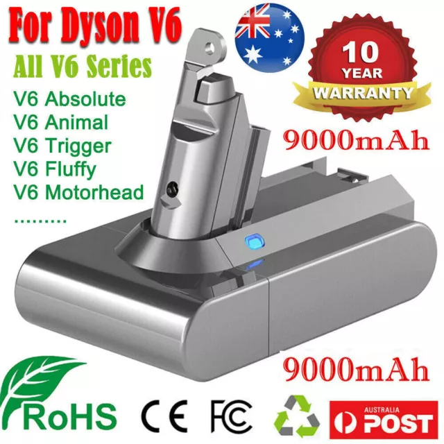 21.6V 9.0Ah Battery for Dyson Absolute V6 DC58 DC59 DC61 DC62 D72 DC74 BC683 AU 2