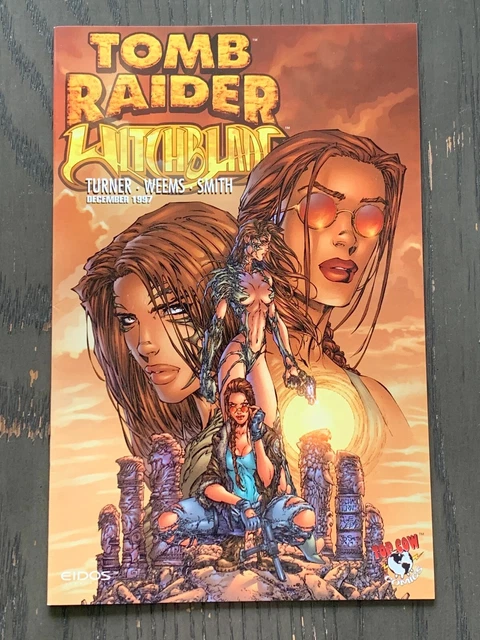 Tomb Raider / Witchblade #1 (Top Cow Comics 1997) Brown Variant Turner 9.0 VF/NM