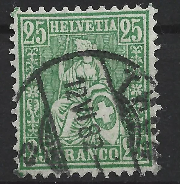 Briefmarken Schweiz 1881 sitzende Helvetia Mi.Nr. 41