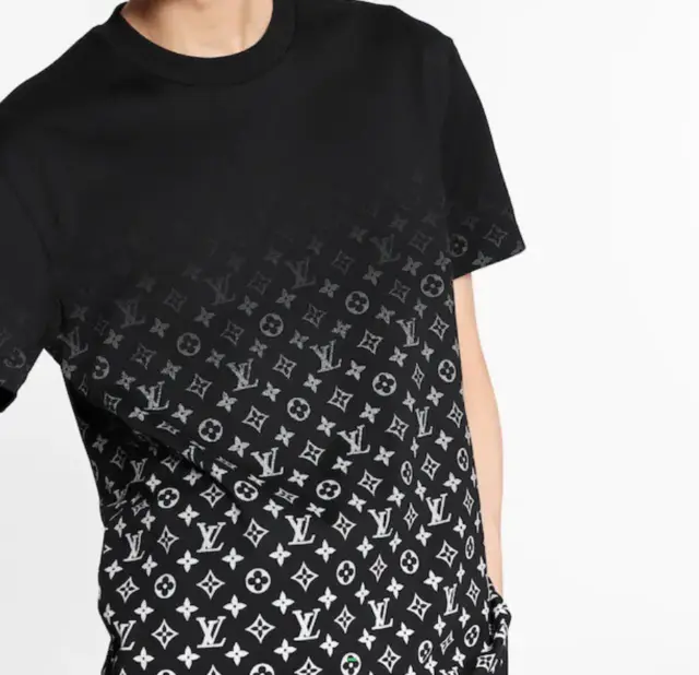 Louis Vuitton LVSE monogram gradient T-shirt ocean Black NEW Small