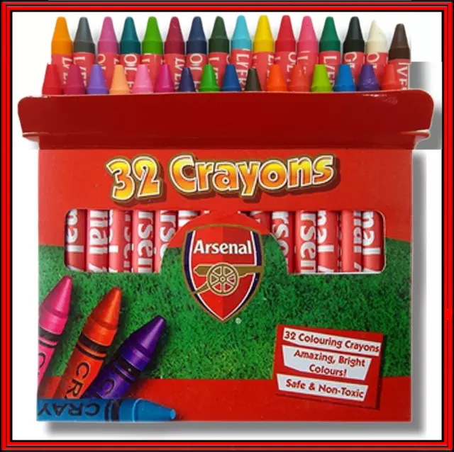 Arsenal Football Club Official FC Merchandise 32 PC Crayons BIRTHDAY GIFT IDEA 3