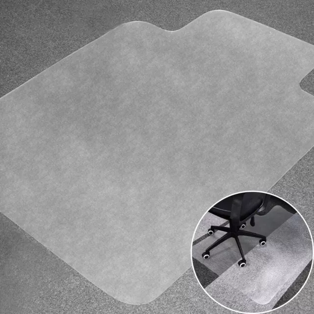 Non Slip Office Chair Desk Floor Mat Computer Carpet PVC Clear Plastic Protector