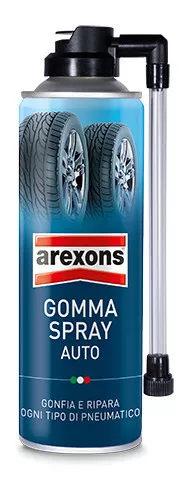 Bomboletta Gomma Spray Gonfia E Ripara Foratura Gomme Pneumatici Auto - Arexons