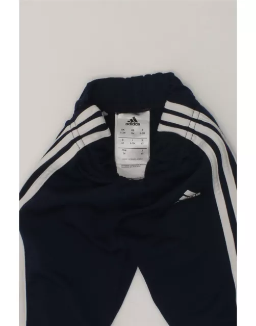 ADIDAS BABY BOYS Joggers Tracksuit Trousers 0-3 Months Navy Blue ...