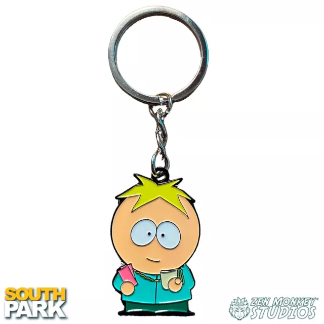 Butters Bottom B**** South Park enamel keychain zipper pull Zen Monkey Studios
