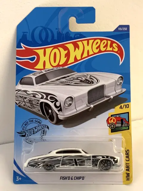 Hot Wheels Fish'd & Chip'd HW Art Cars 4/10 Long Card 113/250