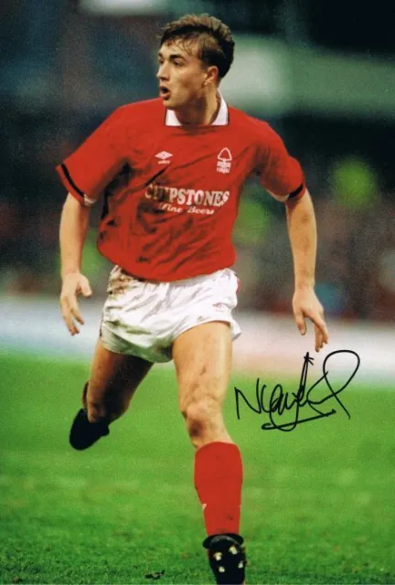 Signed Nigel Jemson Nottingham Forest Autograph Photo Oxford Preston