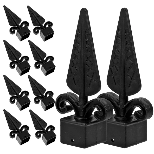 10 PLASTIC FENCE Finials for Iron Picket Fence Black 12.55 PicClick