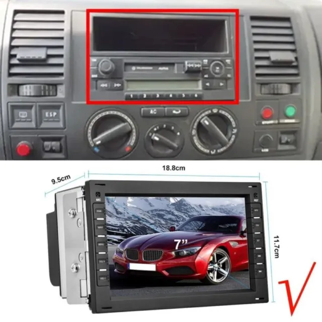 7" Android 13 Autoradio GPS Navi BT Für VW Polo 9N Golf Jetta MK4 Passat B5 T5 2