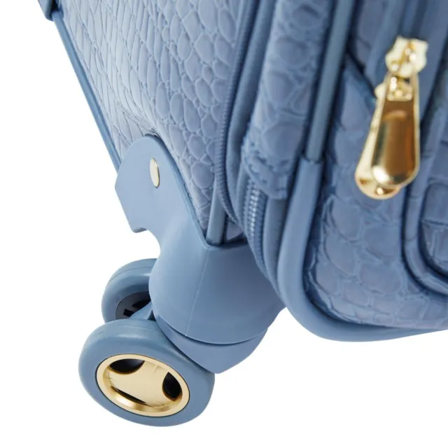 Samantha Brown Luggage 22" Croco Spinner & Dowel Bag  Travel Set - Deep Green 8