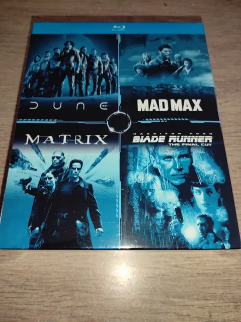 * Coffret Neuf Sous Blister 4 Blu Ray ( Dune + Mad Max + Matrix + Blade Runner