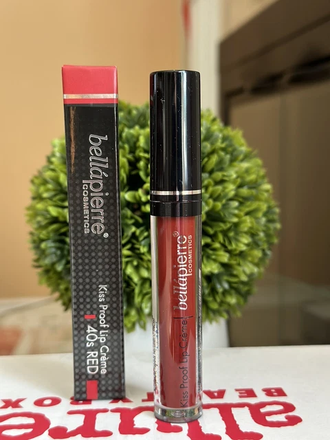 Bellapierre Cosmetics Kiss Proof Lip Creme 40's Red Brick Red NIB.