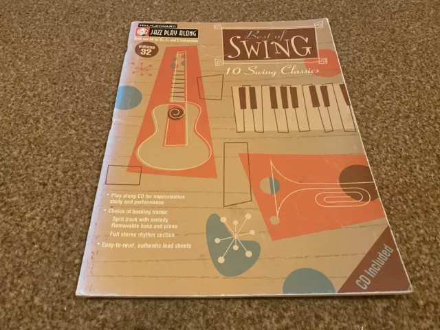 Mb33 Music Book + Cd Hal Leonard Jazz Play Along Vol 32 Best Of Swing