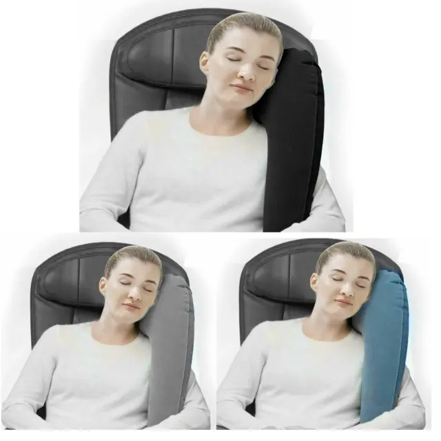 Ultimate Inflatable Travel Pillow Support Comfortable Head Neck Rest Skyrest