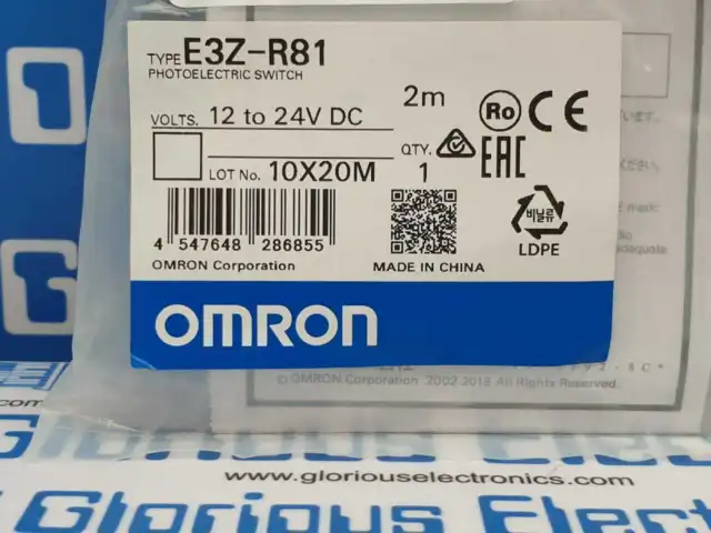 Omron New E3Z-R81 Interrupteur Photoélectrique 12-24V Dc