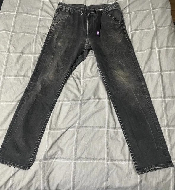 Rare The North Face Purple Label Nanamica Faded Black Denim Jeans Pants Japan 32