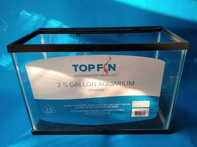 Top Fin 2.5 Gallon Glass Mini Aquarium