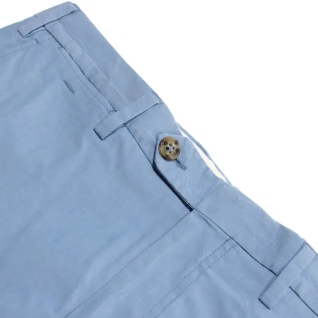 Canali Cotton Blend Chinos / Casual Pants Size 48 (32 US) In Solid Blue