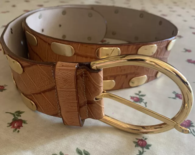 Cintura Belt Brambilla Vintage Pelle Leather As New Come Nuova 85