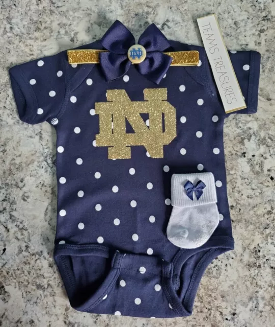 Notre Dame infant/baby outfit Notre Dame baby gift Fighting Irish baby gift