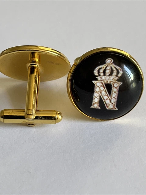 Boutons De Manchettes Dorés – Porte-avions Marine Nationale Charles De Gaulle (neufs)