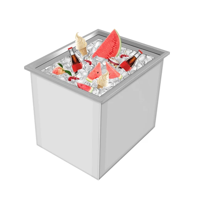 DROPIN ICE CHEST Outdoor Kitchen Ice Cooler BBQ Island Ice Bin
