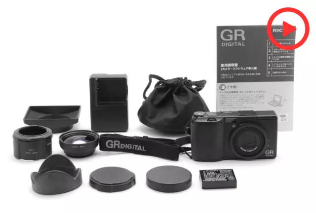 [TOP MINT w/Strap] Ricoh GR Digital 8.1MP GW-1 GH-1 Compact Digital Camera JAPAN