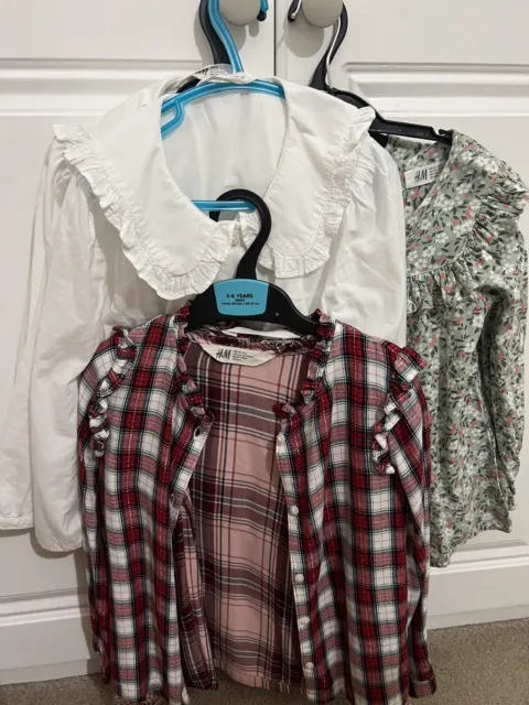 twins girl’s clothes bundle blouses  4-6 Years
