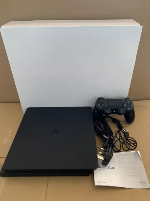 Offizielle Sony PlayStation 4 PS4 Slim Console 500GB Jet Black Konsolenpaket - UK