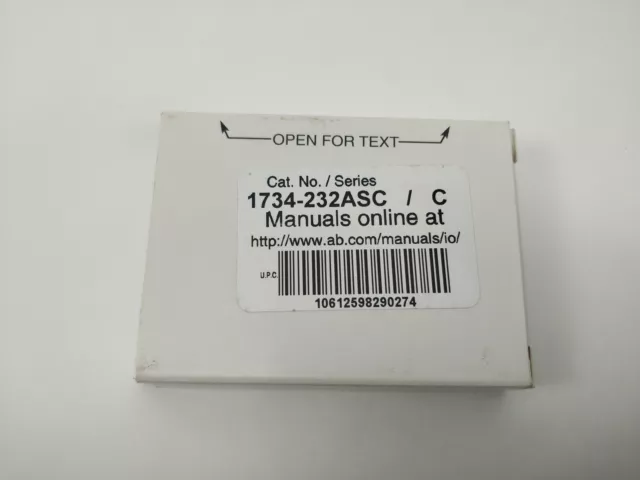 New Sealed Allen-Bradley 1734-232ASC Series C Point IO RS232 ASCII Serial Module