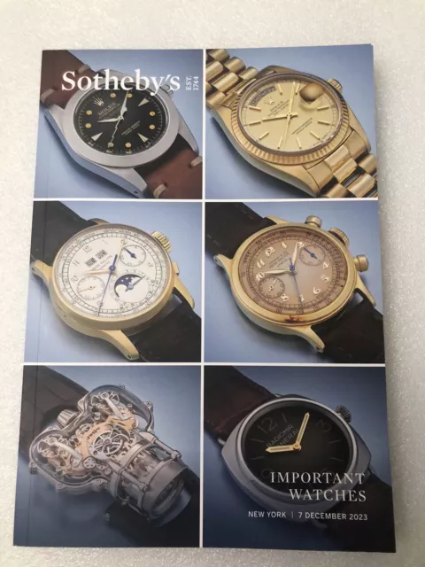 Sotheby's Important Watches New York 7 December 2023